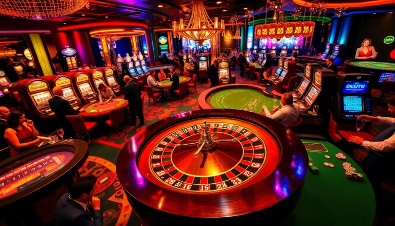 Experience the thrill of gambling at the vibrant okfun casino filled with action-packed roulette and engaging players.